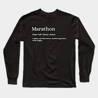 Marathon Runner- Master of Miles Long Sleeve T-Shirt